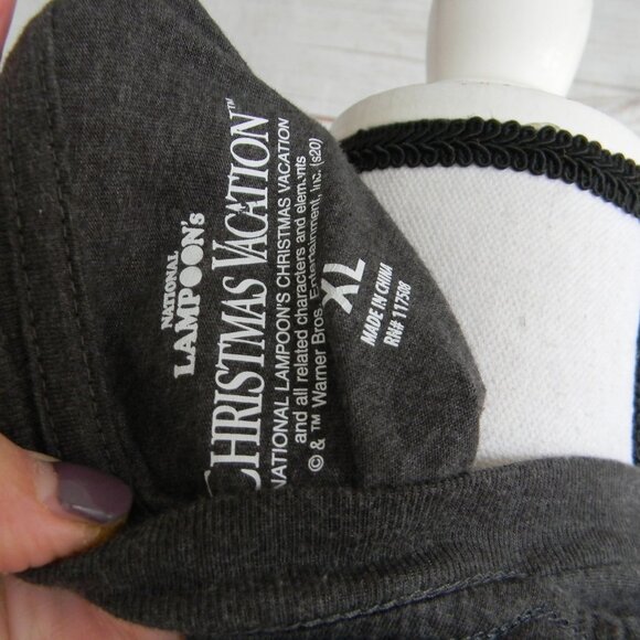 NATIONAL LAMPOON'S MERRY CHRISTMAS FROM THE GRISWOLD'S GRAY T-SHIRT SZ XL UNISEX - Picture 4 of 4